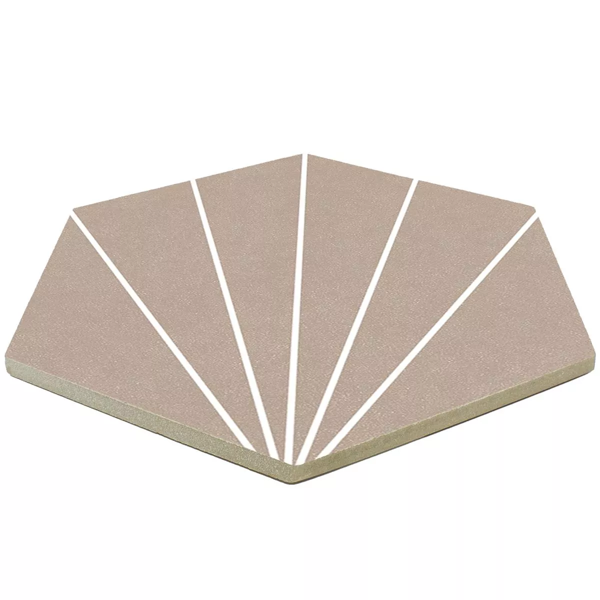 Porcellanato Fliser Millennium Hexagon 3D Optik Taupe 22,5 x 25,9cm