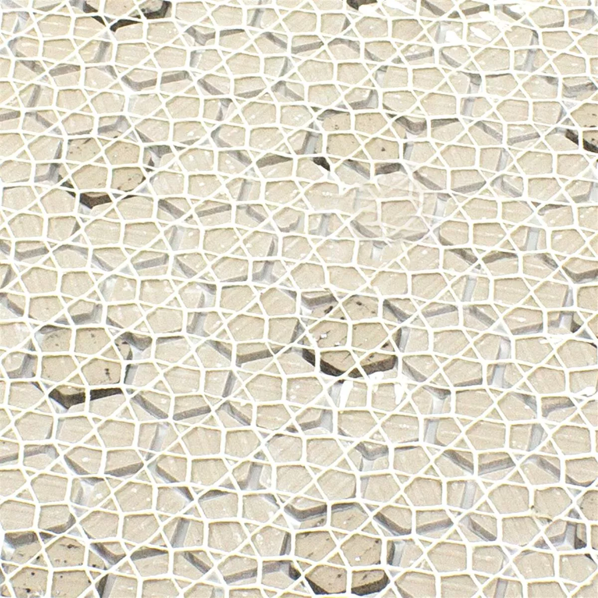 Keramik Mosaik Fliser Hexagon Chaplin Sort Hvid