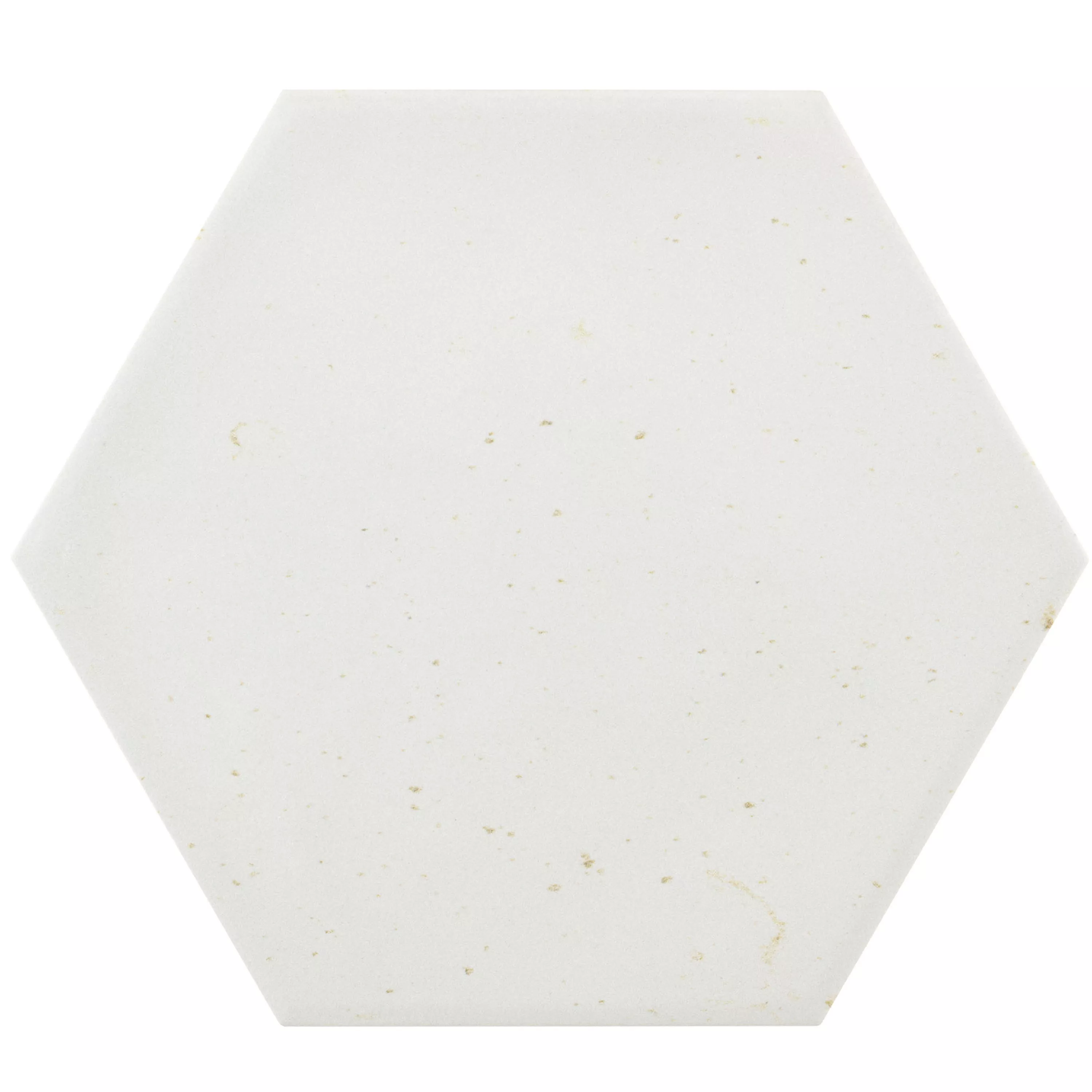 Prøve Gulvfliser Arosa Måtte Hexagon Hvid 17,3x15cm