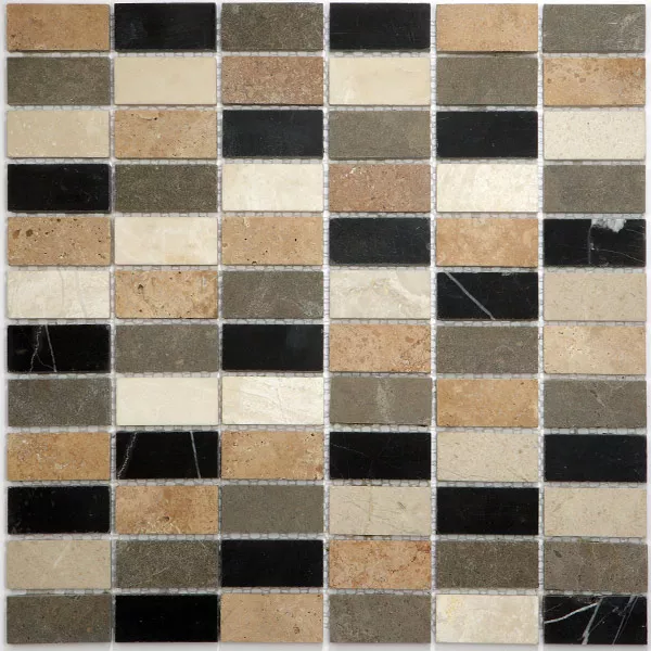 Mosaik Fliser Marmor 23x48x8mm Athen Multicolour