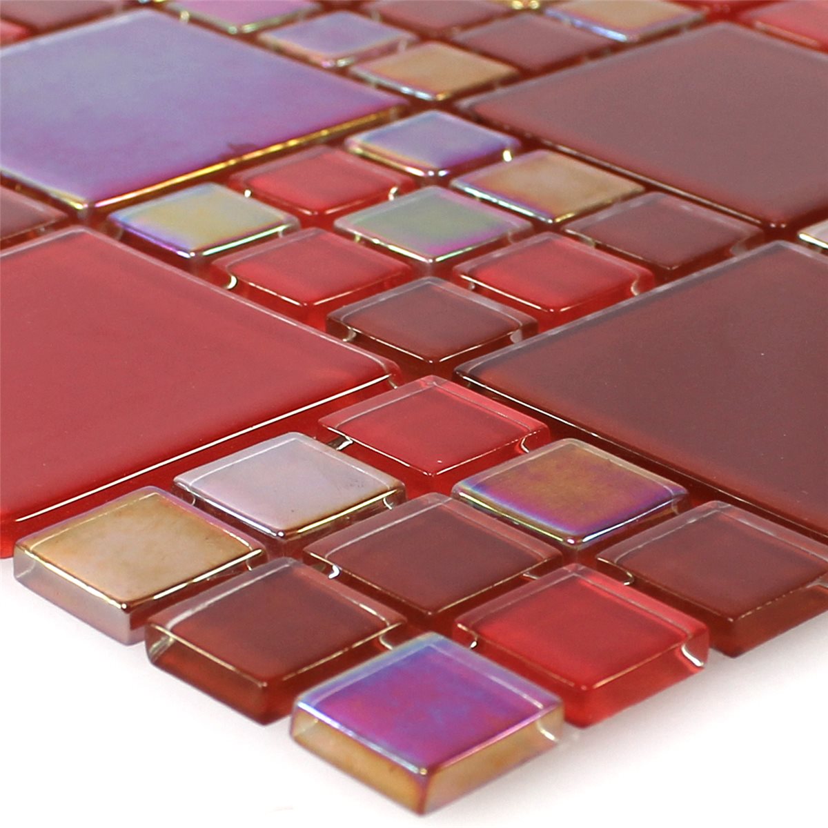 Glasmosaik Fliser Rød Elox