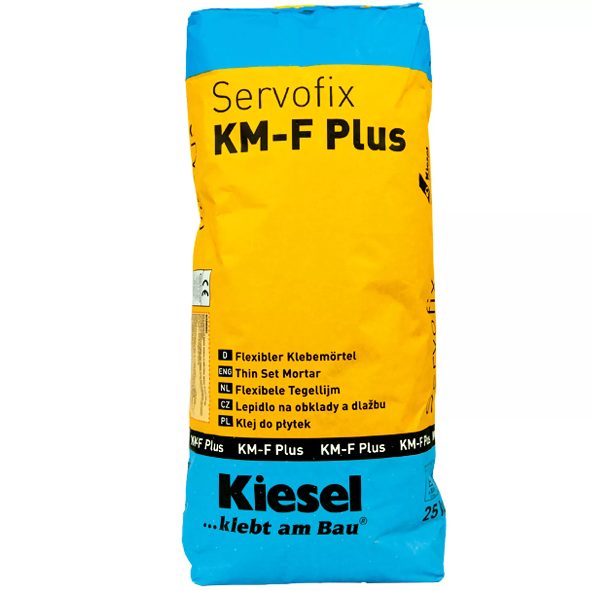Kiesel fliseklæber Servofix KM-F Plus - fleksibelt klæbende mørtel fint stentøj, keramiske fliser (25KG)