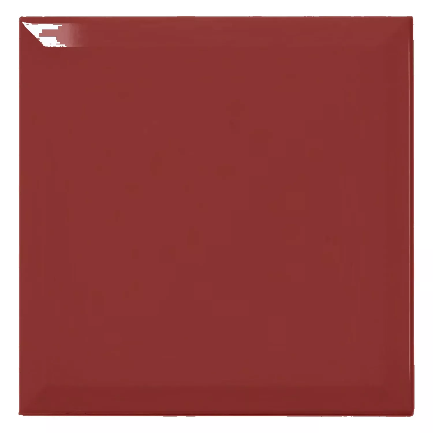 Metro flise Rød Strålende 20x20 cm Med Facet Freetown Burdeos