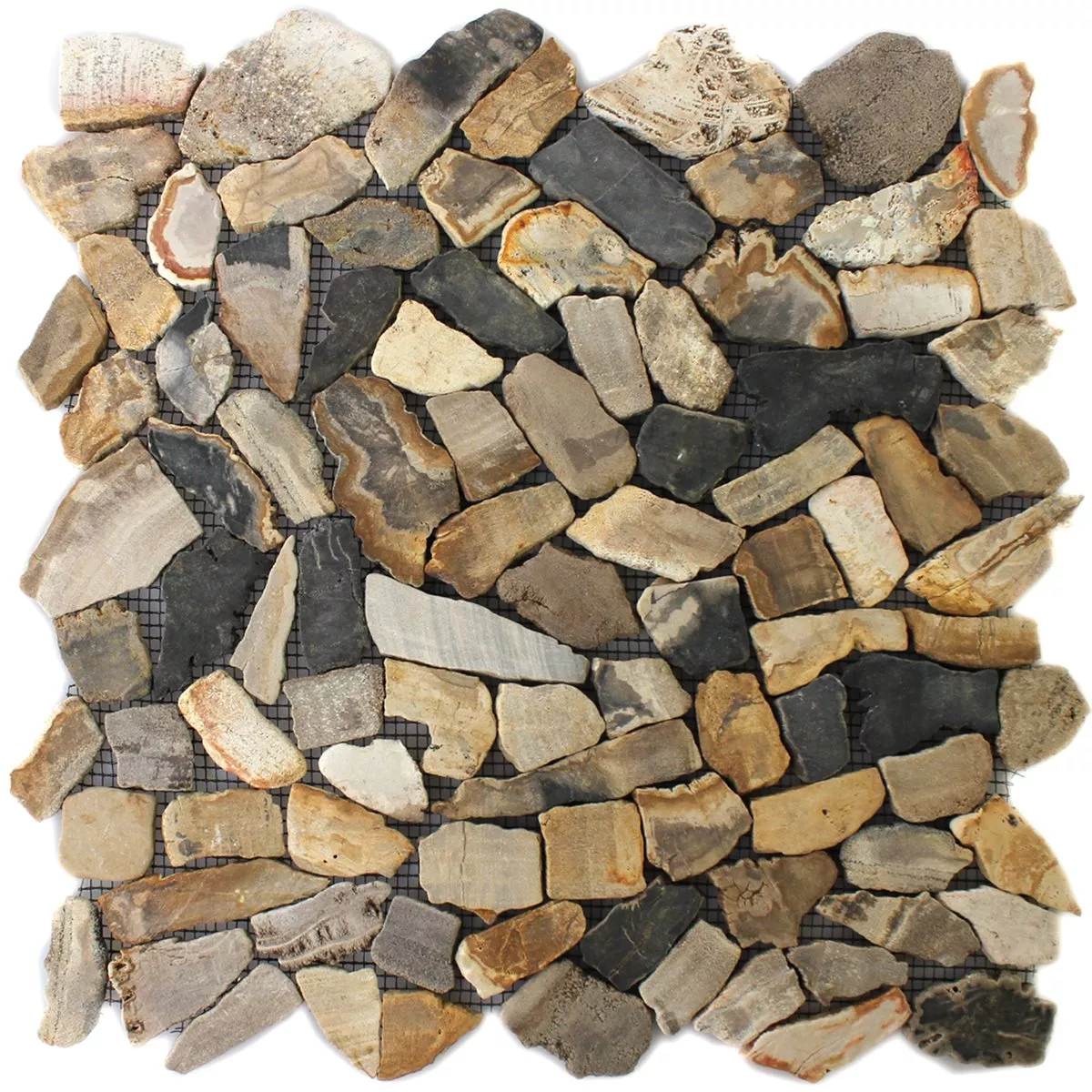Mosaik Fliser Marmor Brud Antik Oak