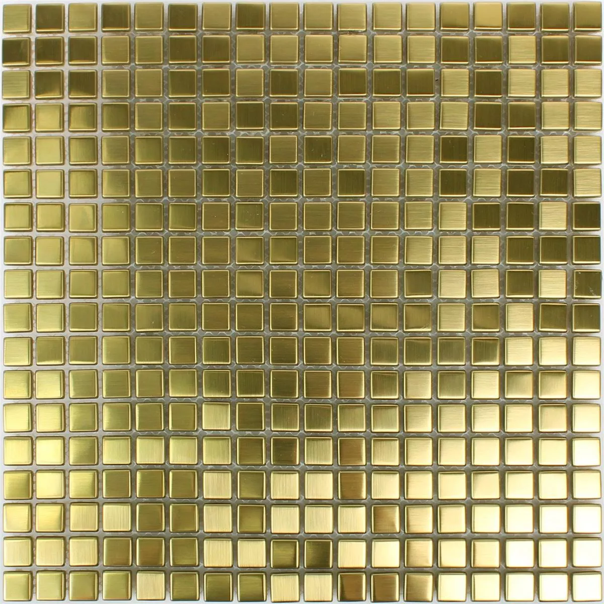 Mosaikfliser Rustfrit Stål Metal Baikal Guld