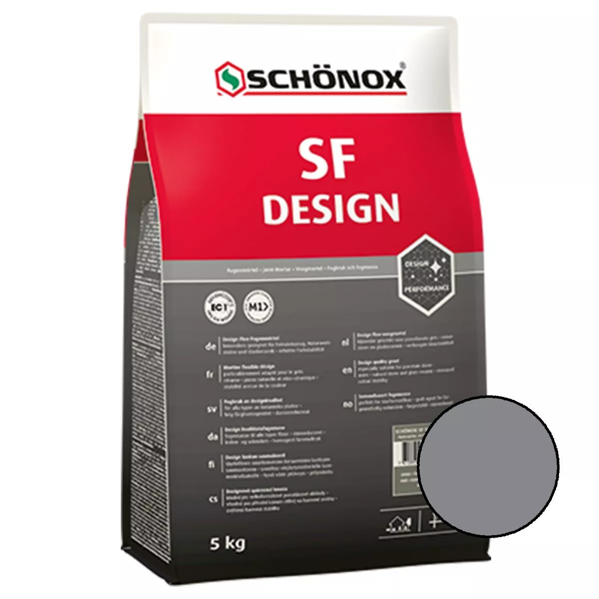 Fugemasse Schönox SF Design Platinegrå 5 kg