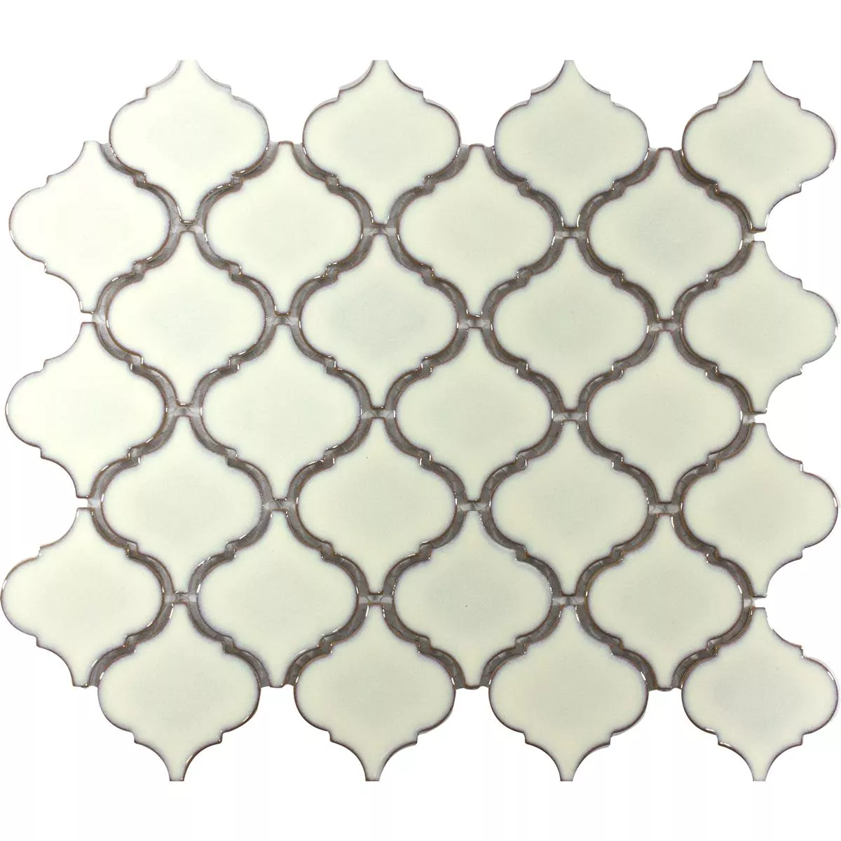 Prøve Keramik Mosaik Fliser Asmara Arabesque Hvid