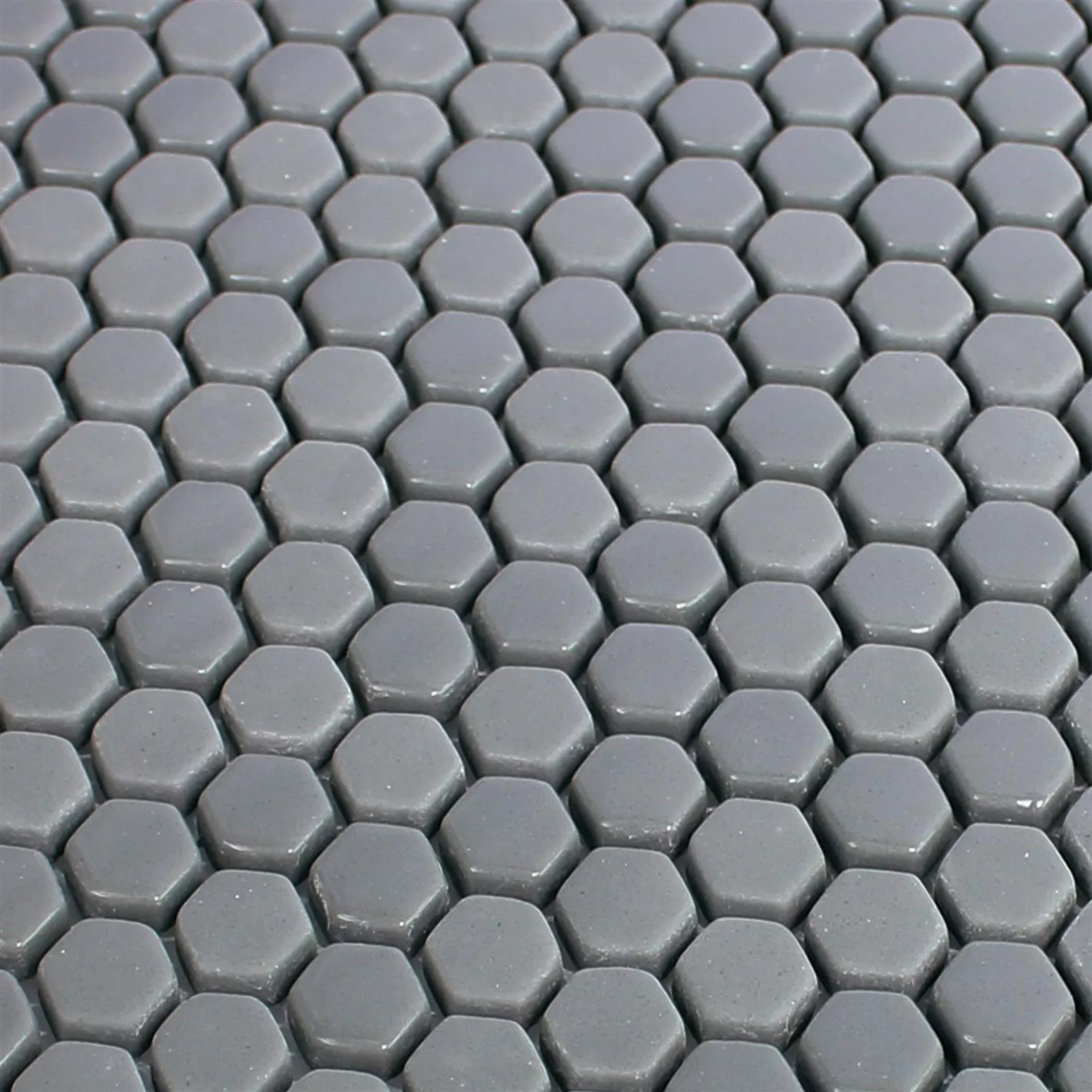 Glasmosaik Fliser Brockway Hexagon Eco Gra