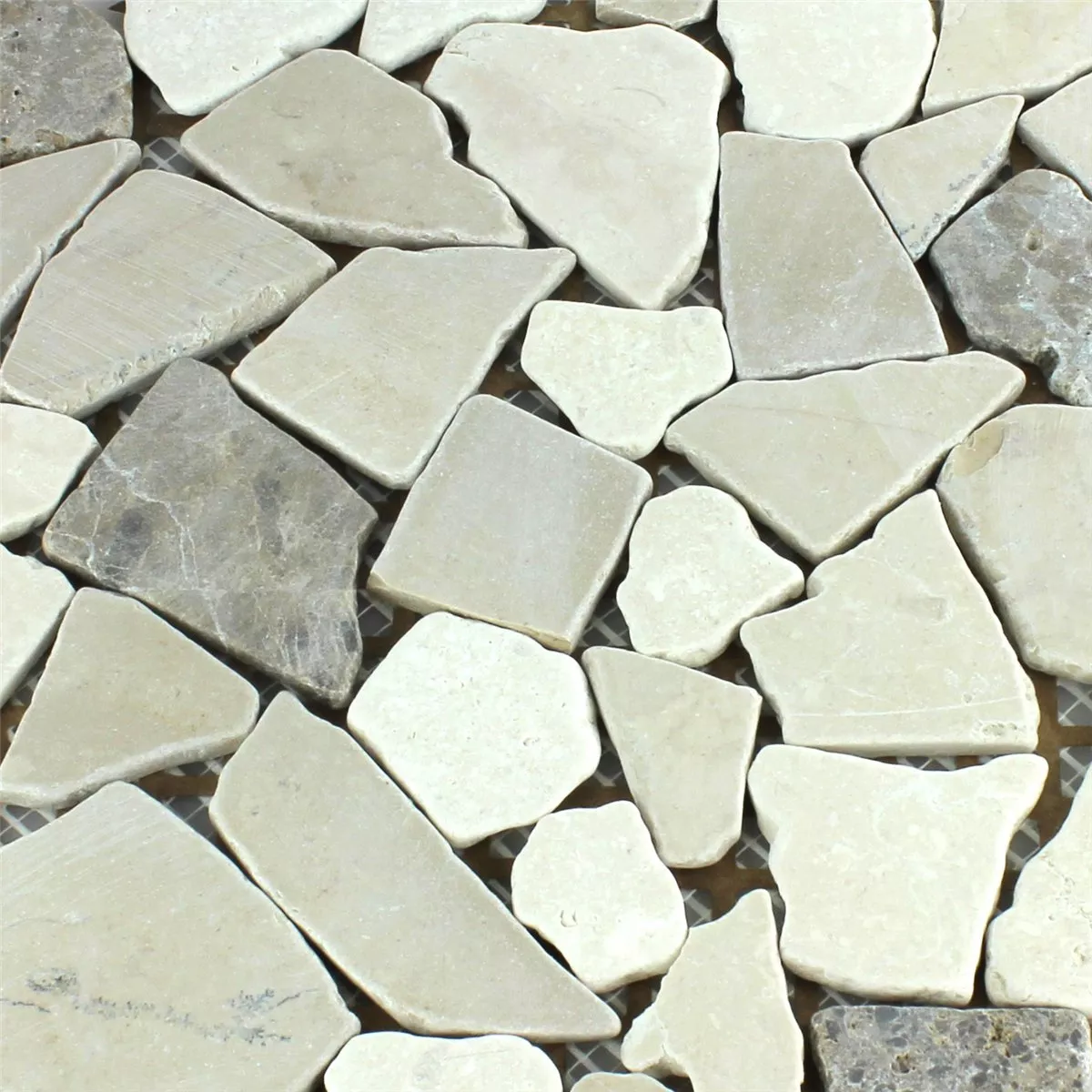 Mosaik Fliser Marmor Brud Coffee Beige Skifer