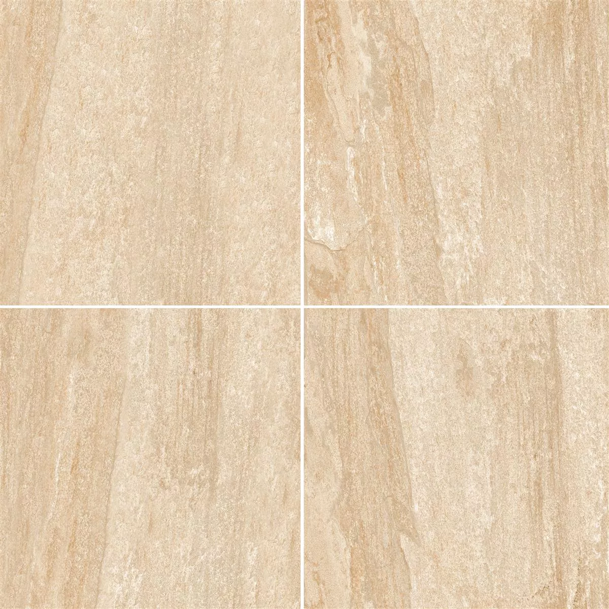 Terrasser Fliser Porcellanato Rustburg Beige 60x60x2 cm