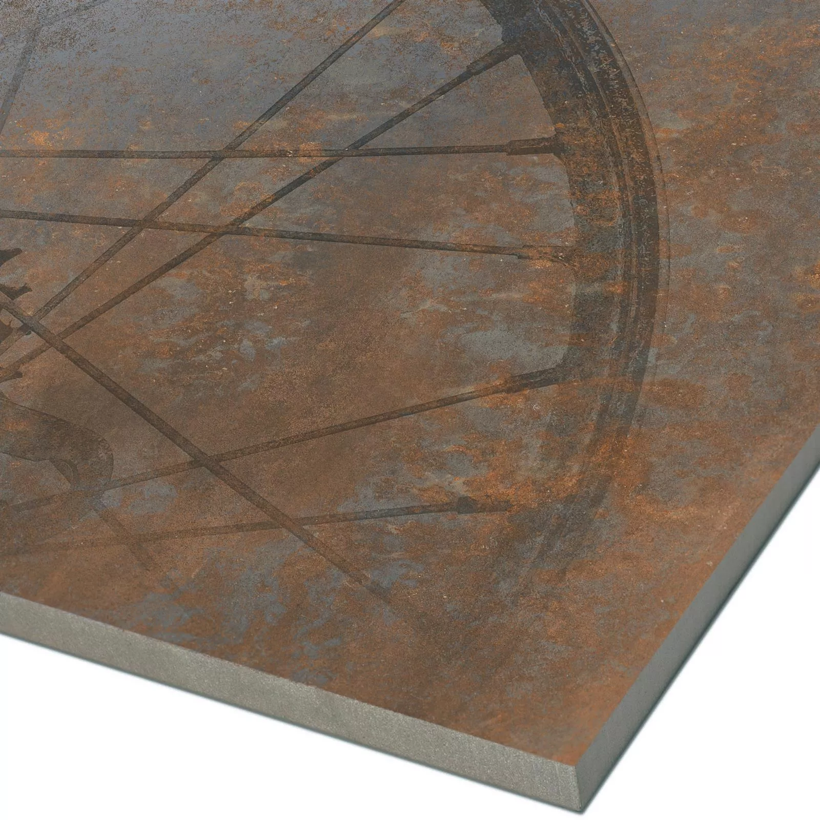 Gulvfliser Sierra Metal Optik Rust R10/B Decor Fælg