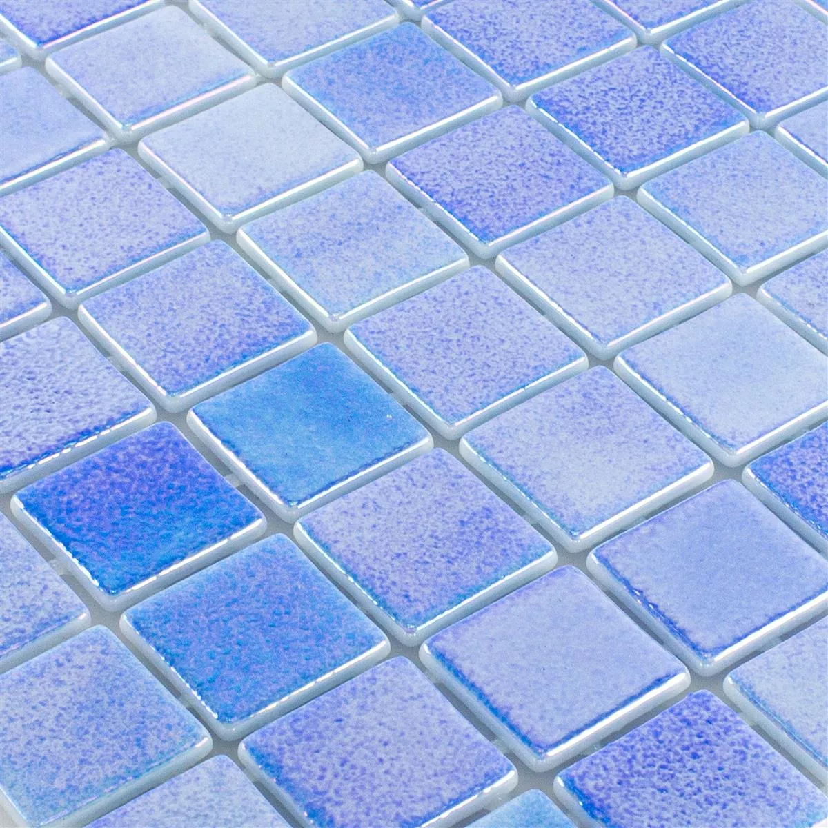 Prøve Glas Swimmingpool Mosaik McNeal Blå 38