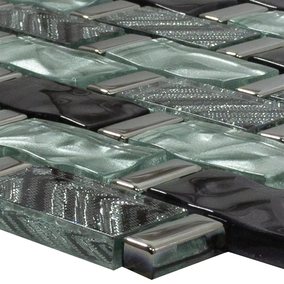 Glasmosaik Fliser Vancouver Bølgepap Gra Blå Mix Glasmosaik Fliser Vancouver Bølgepap Gra Blå Mix