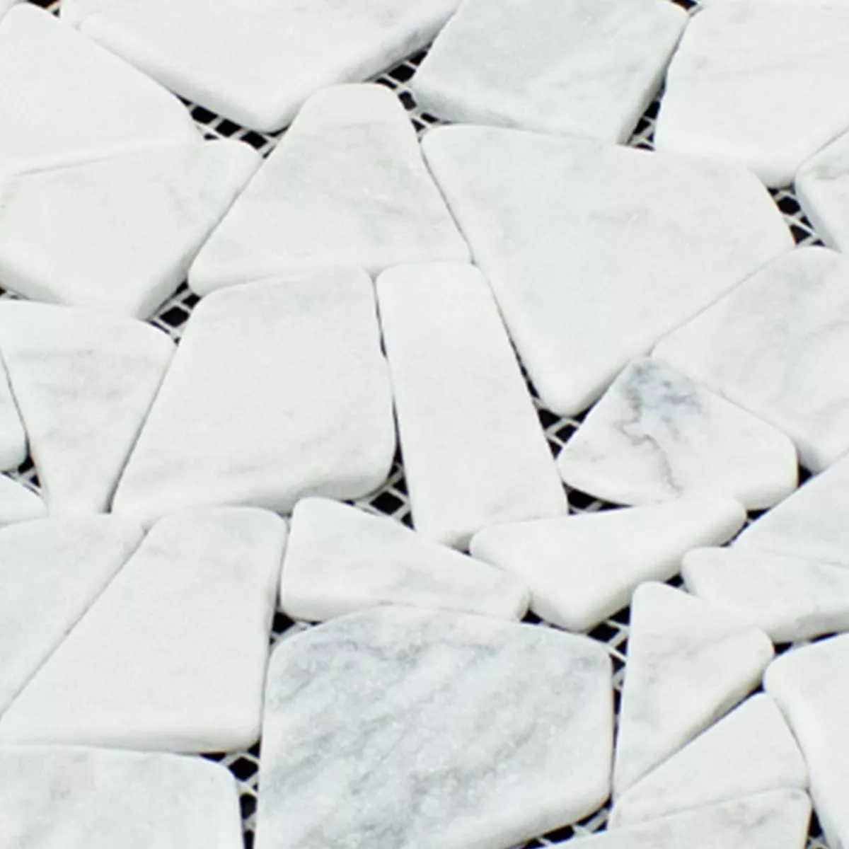 Marmor Brud Mosaik Fliser Mareblu Carrara Hvid