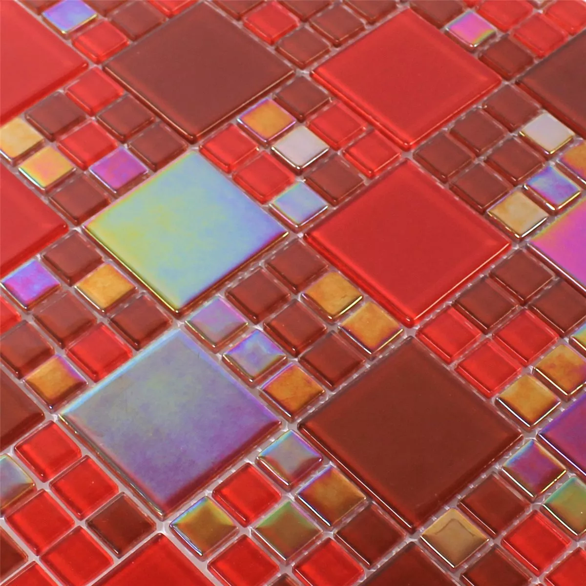 Glasmosaik Fliser Rød Elox