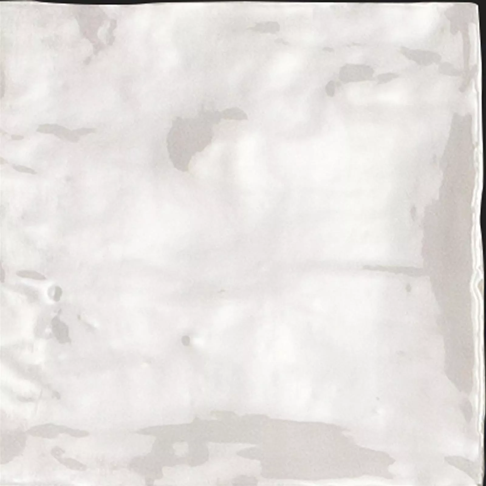 Prøve Vægfliser Marbella Bølgepap 15x15cm Hvid