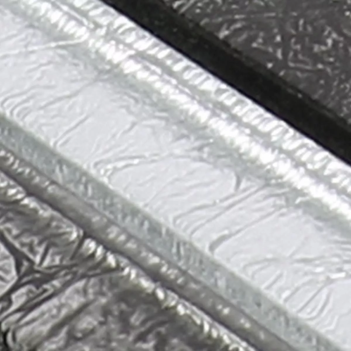 Prøve Glasmosaik Fliser Curlew Sort Sølv Pattern