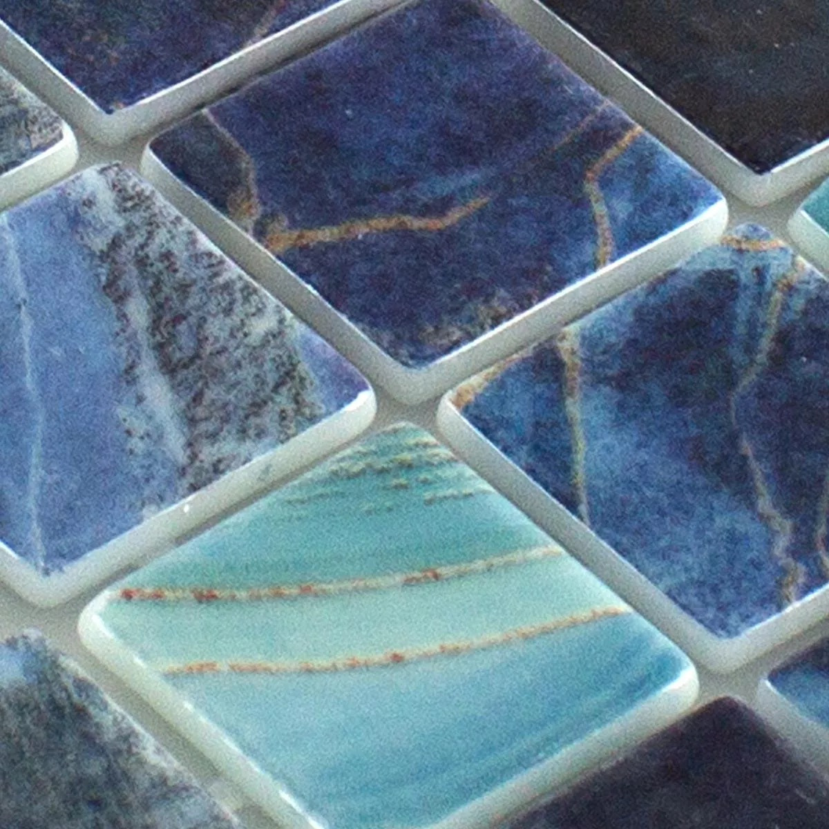 Prøve Swimmingpool Mosaik Baltic Blå Turkis