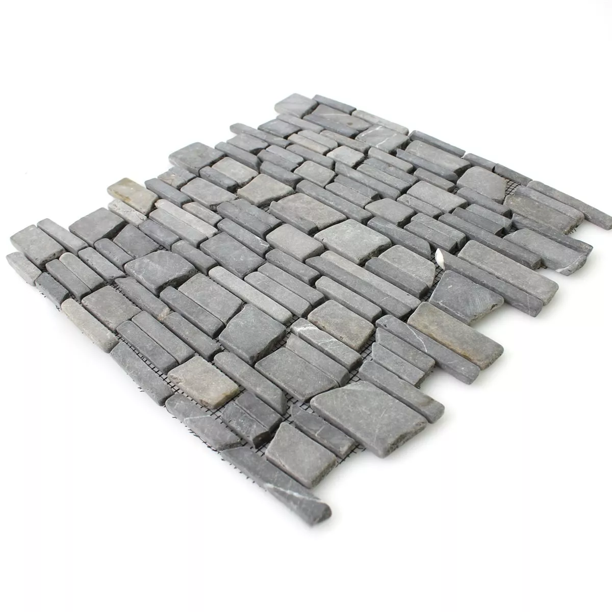 Prøve Mosaik Fliser Marmor Natursten Brick Neromarquina