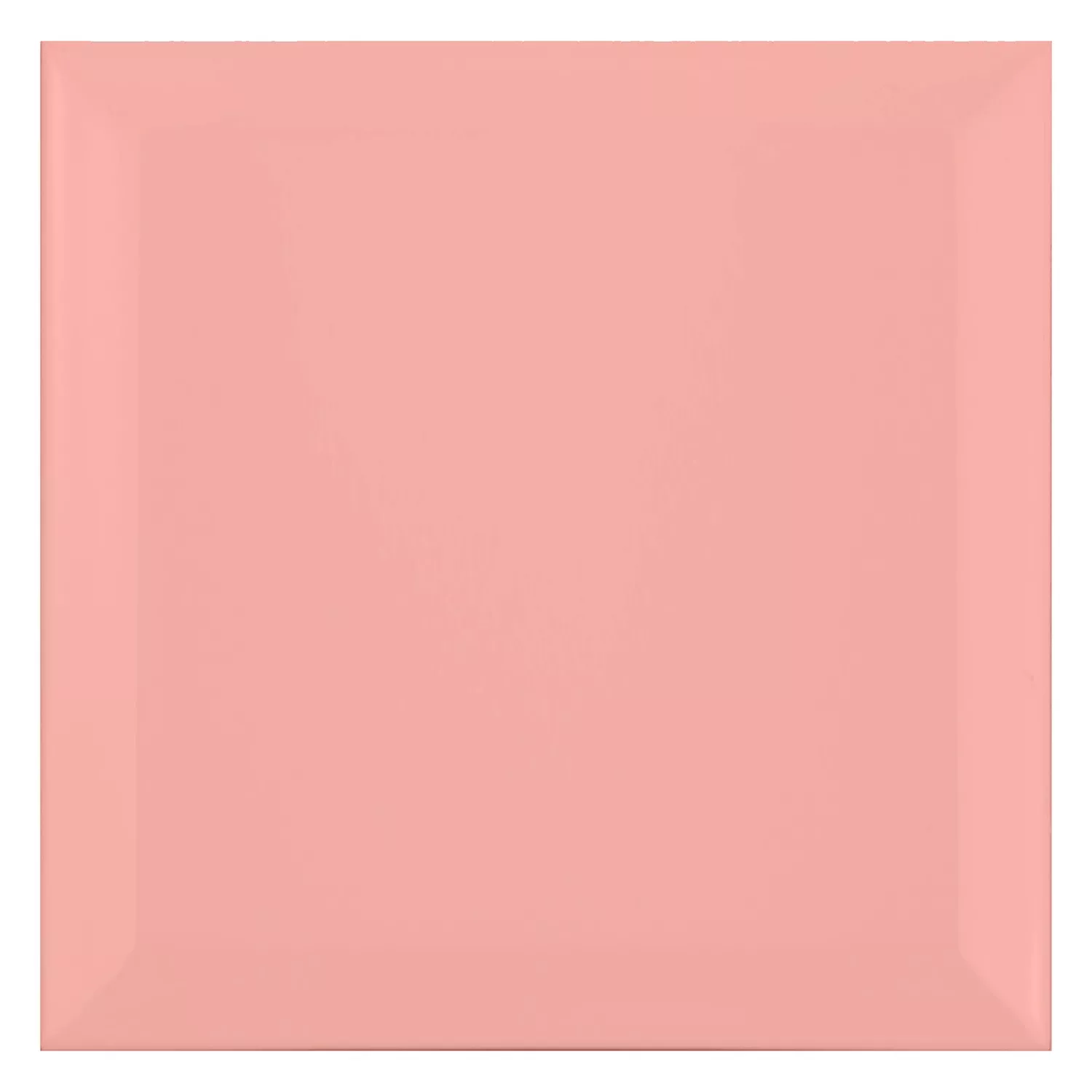 Metro flise Rosa Måtte 15x15 cm Med Facet Eris Rosa