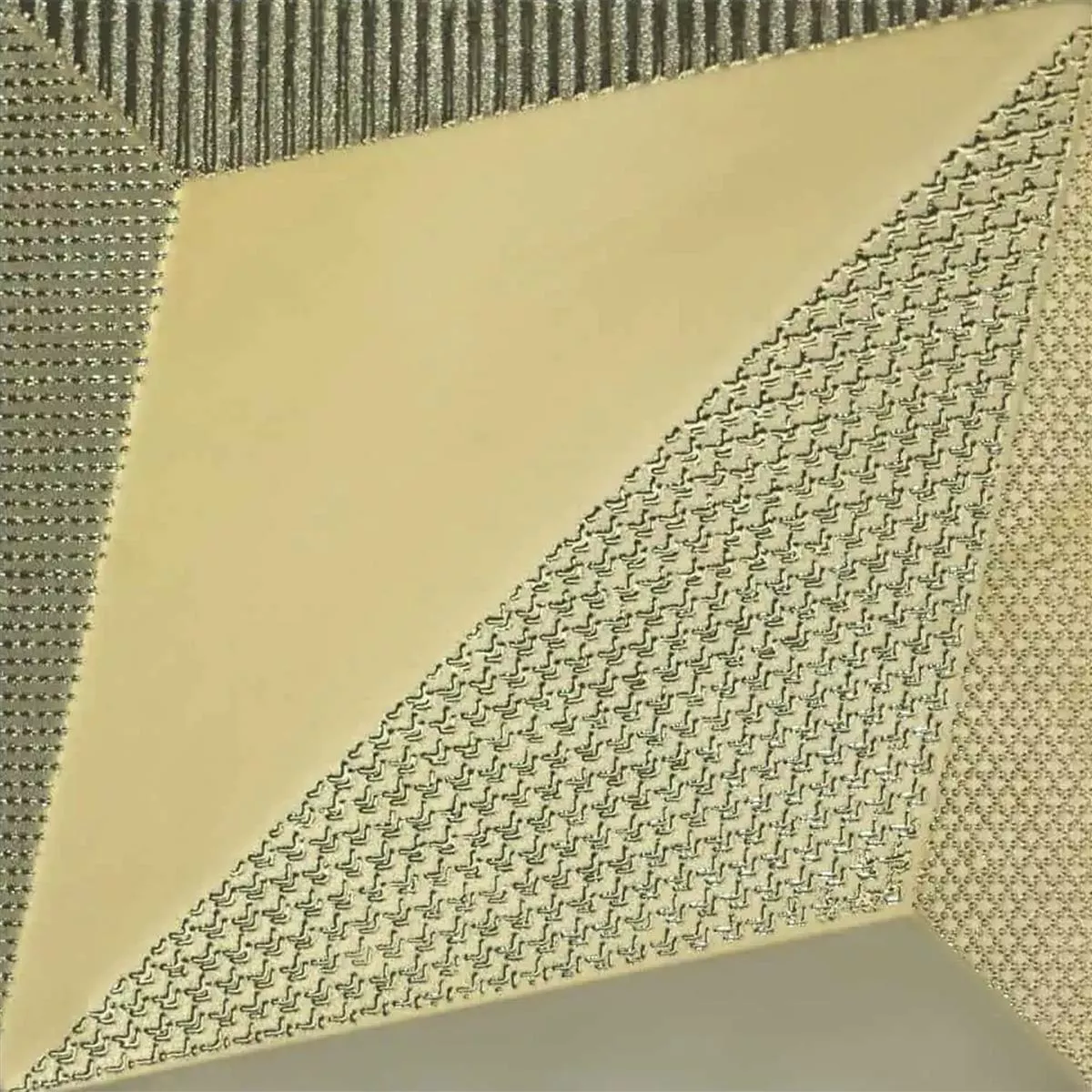 Vægfliser Skyline 3D Origami Eksklusiv Struktureret Guld