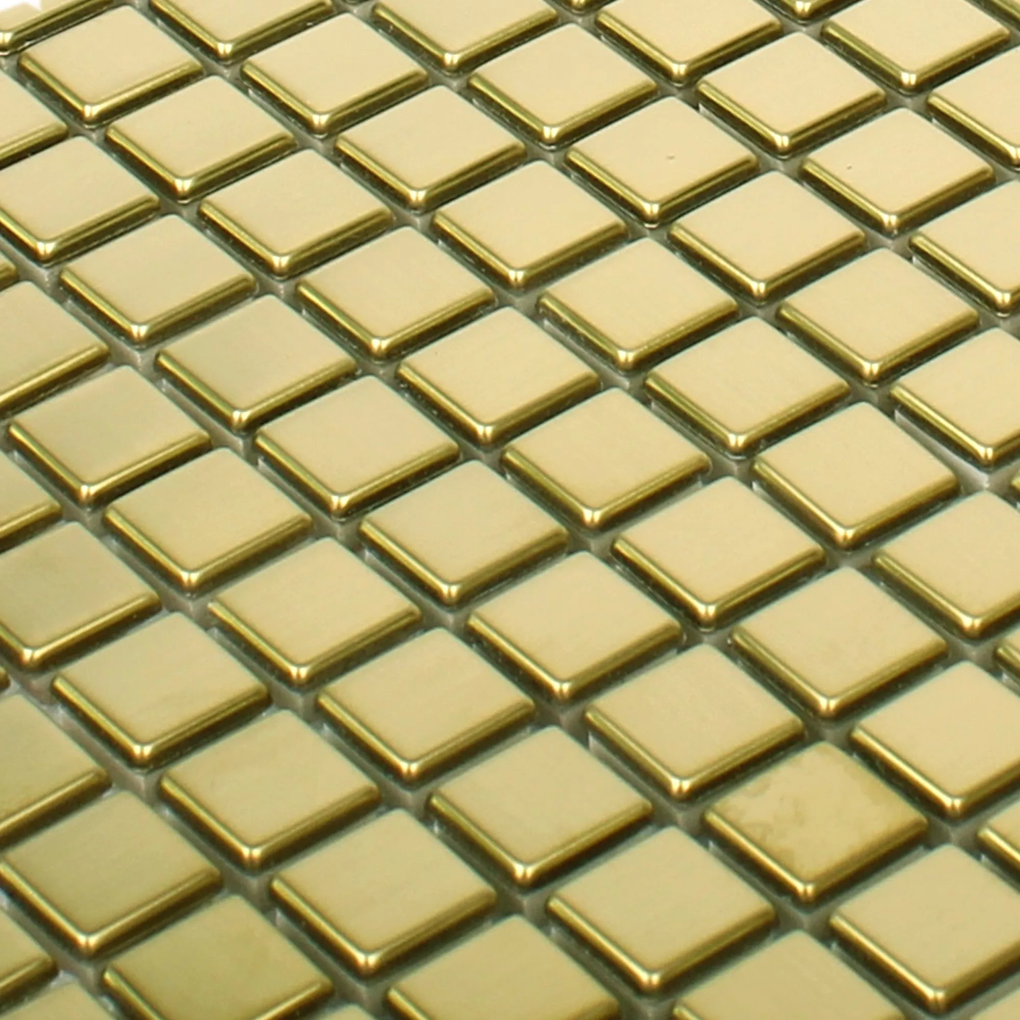 Mosaikfliser Rustfrit Stål Metal Baikal Guld