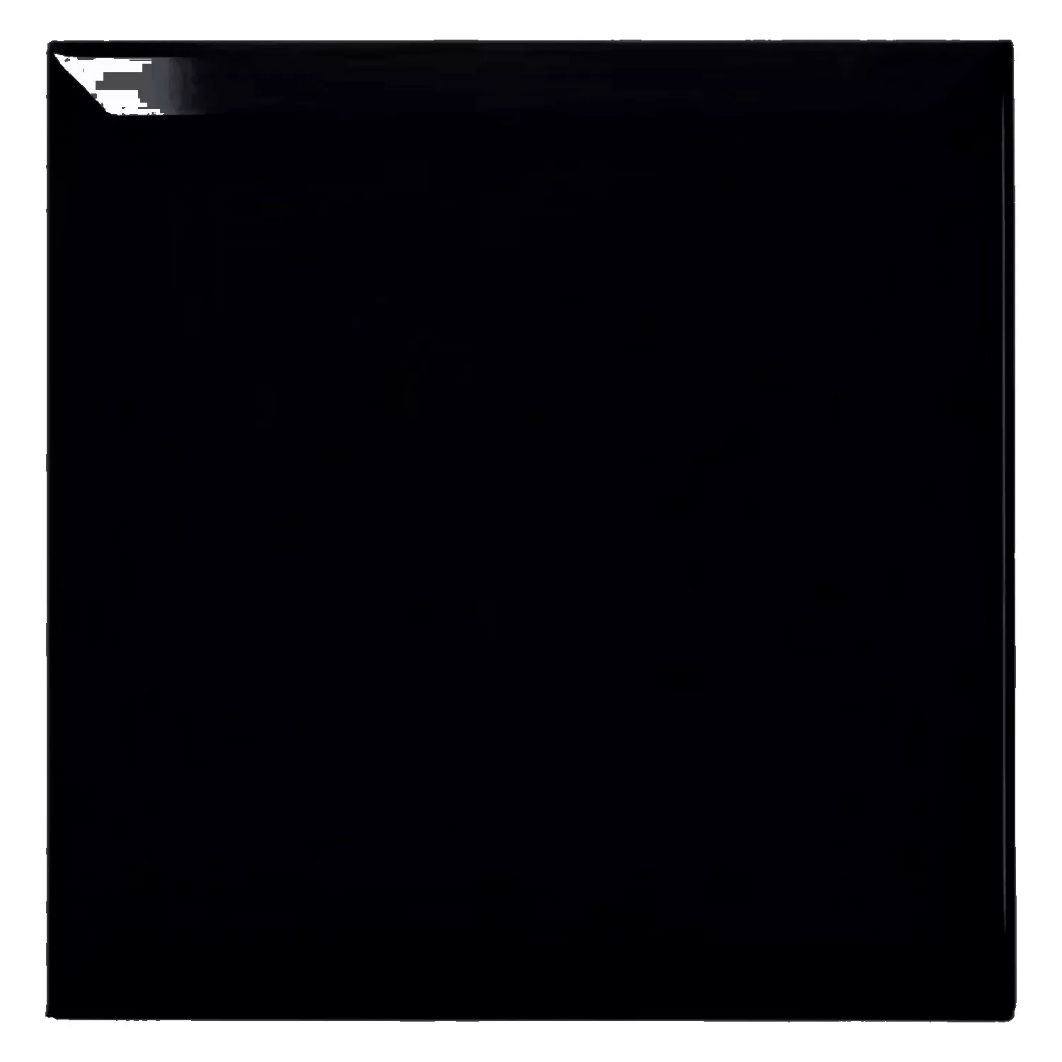 Metro flise Sort Strålende 20x20 cm Med Facet Freetown Negro
