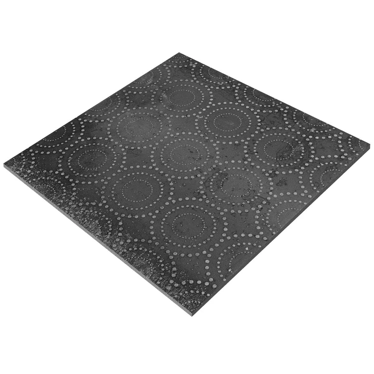 Gulvfliser Chicago Metal Optik Antracit R9 - 18,5x18,5cm Pattern 4