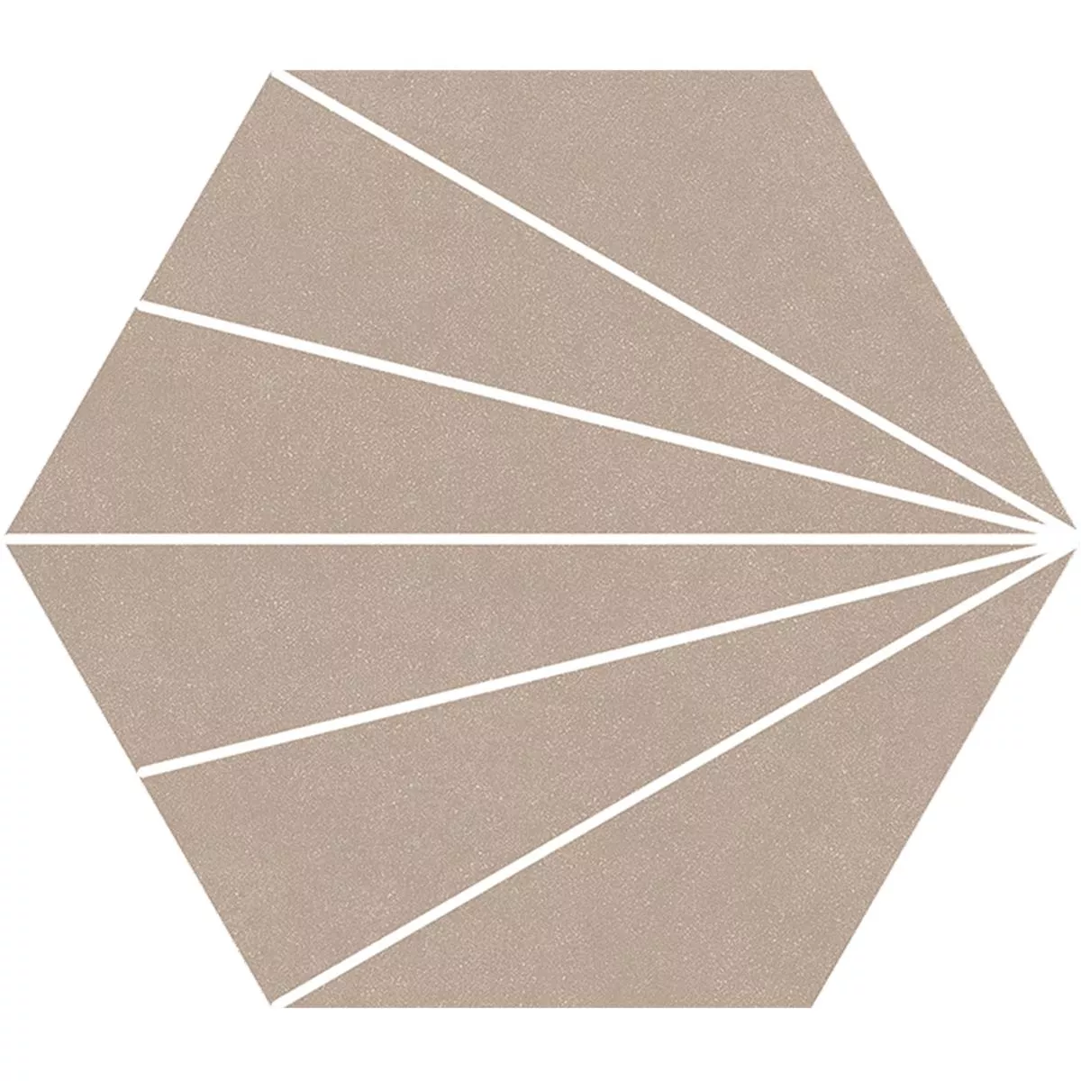 Porcellanato Fliser Millennium Hexagon 3D Optik Taupe 22,5 x 25,9cm
