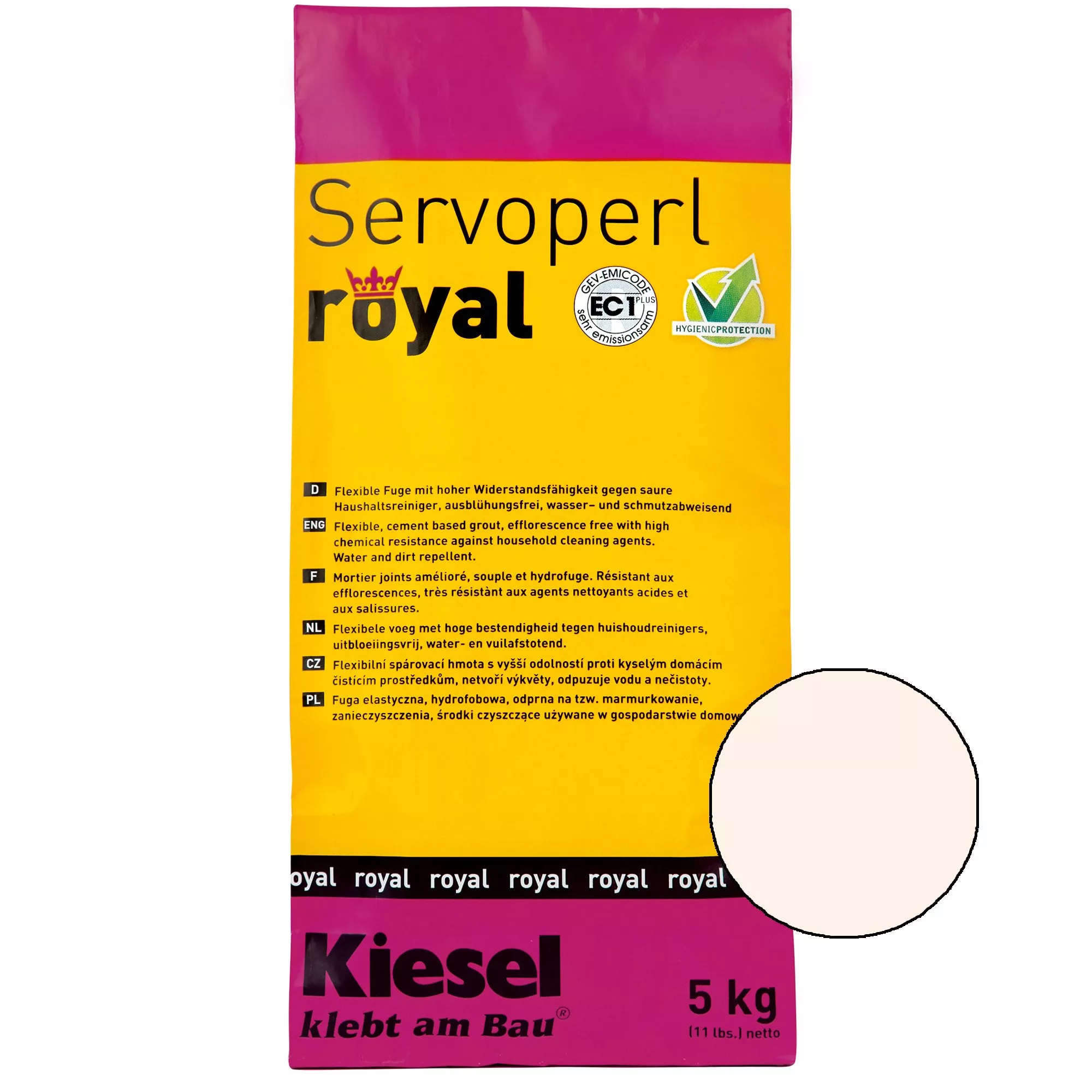 Kiesel Servoperl Royal - Fleksibel, Vand- Og Snavsafvisende Samling (5 Kg Pergamon)