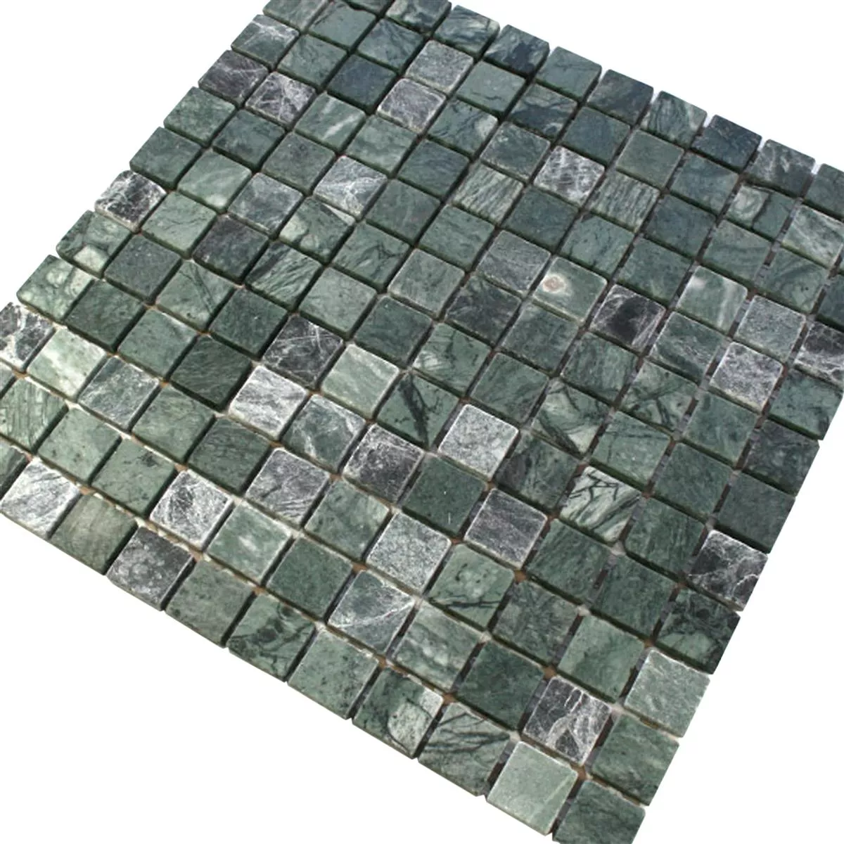 Mosaik Fliser Marmor 23x23x8mm Verde