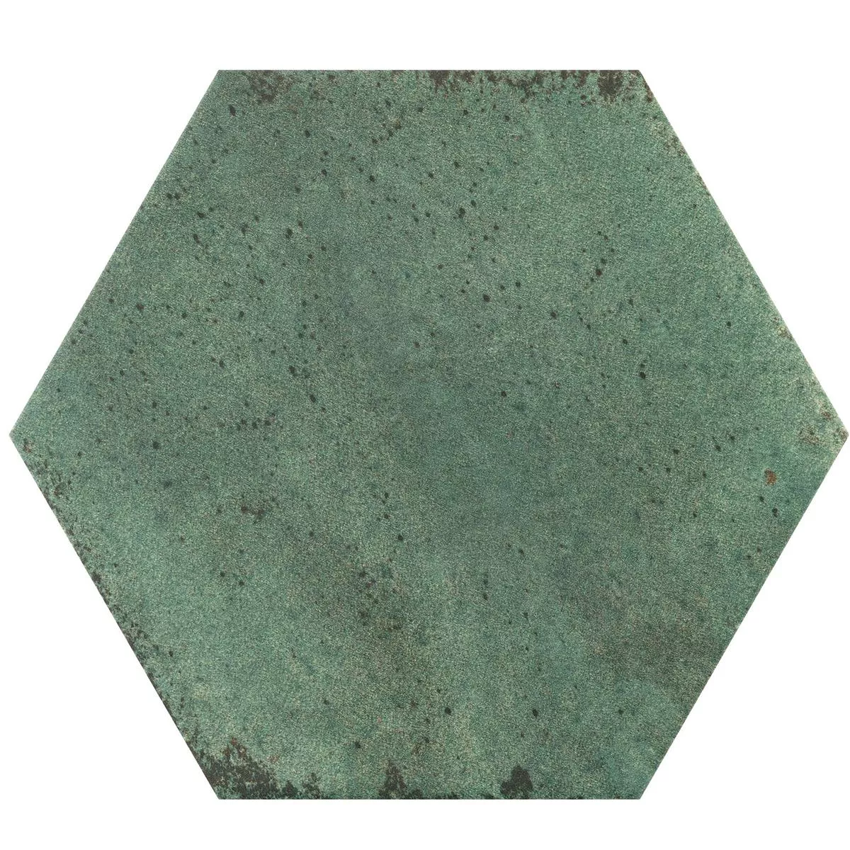 Gulvfliser Arosa Måtte Hexagon Smaragdgrøn 17,3x15cm