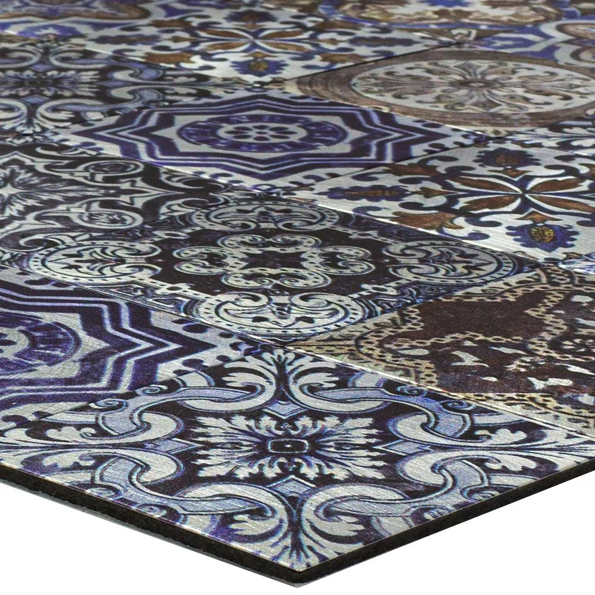 Mosaik Fliser Metal Retro Livorno Selvklæbende Mosaik Fliser Metal Retro Livorno Selvklæbende