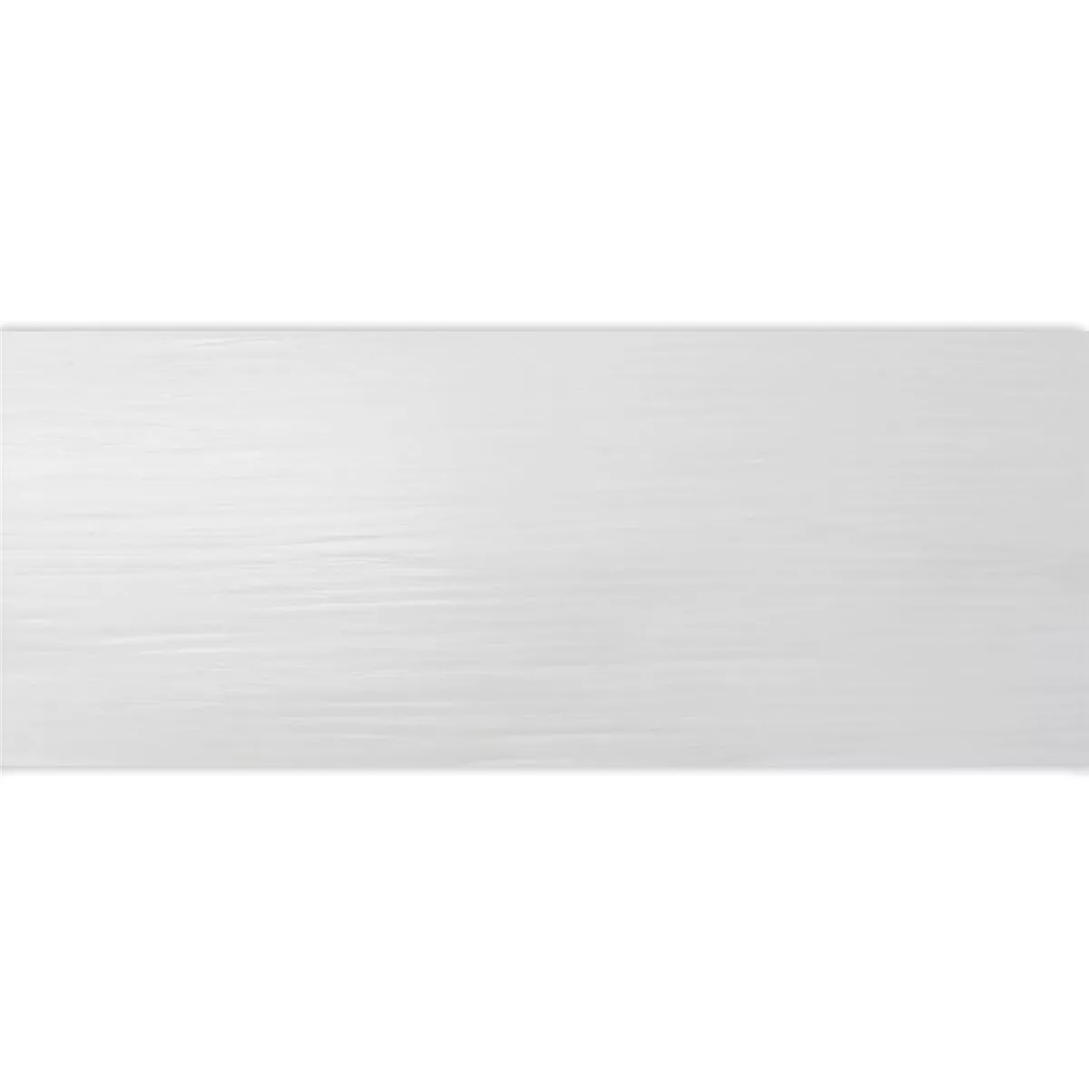 Vægfliser Stribet Hvid Måtte 20x60cm Vægfliser Stribet Hvid Måtte 20x60cm