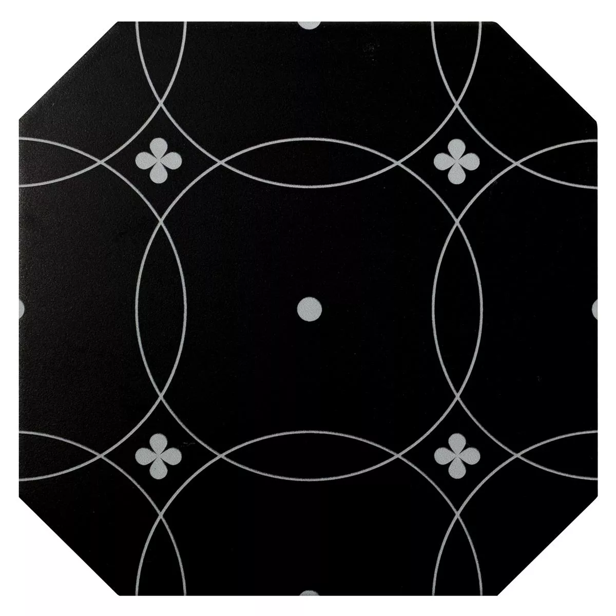 Porcellanato Fliser Genexia Sort Hvid Decor 1 Octagon 20x20cm Porcellanato Fliser Genexia Sort Hvid Decor 1 Octagon 20x20cm