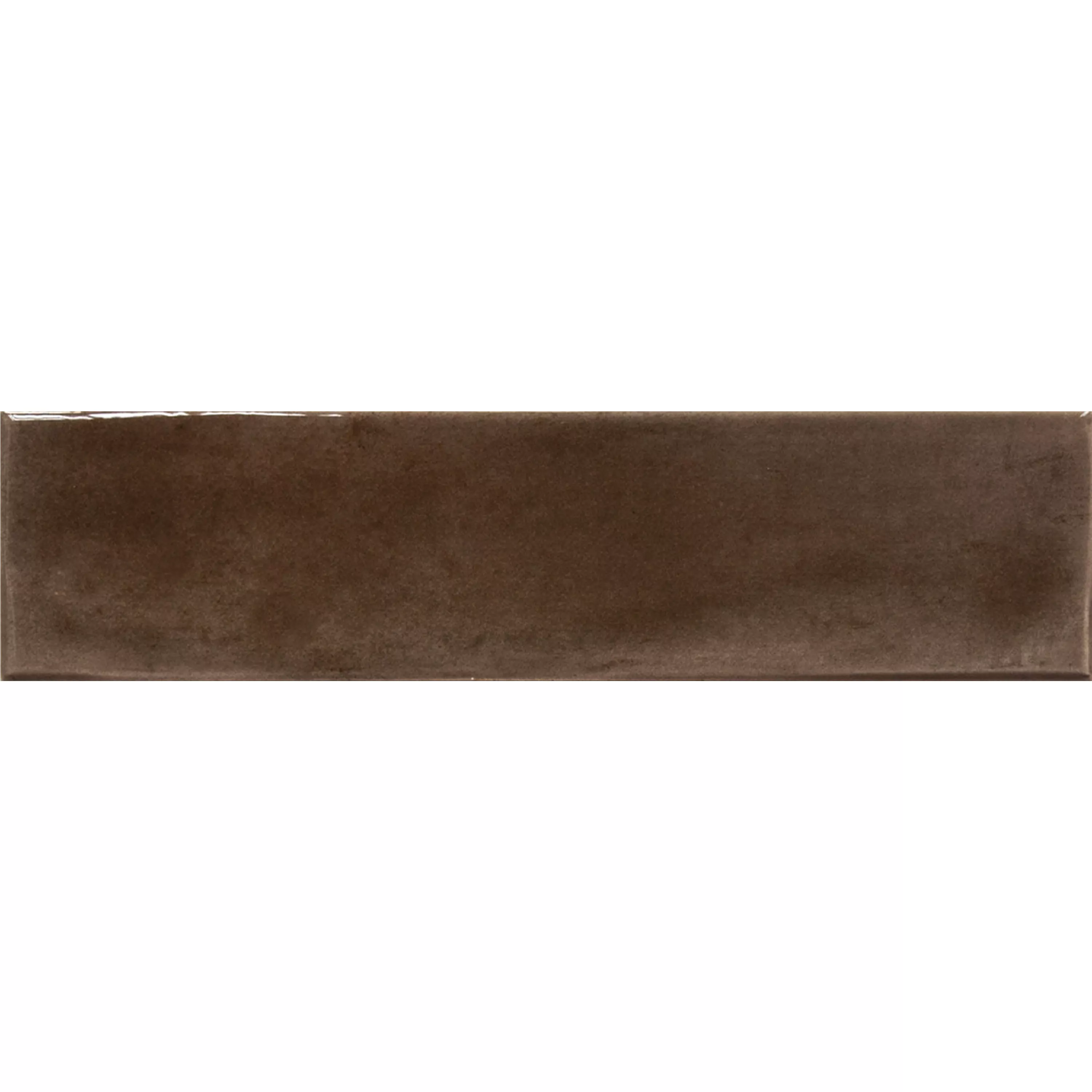 Vægfliser Conway Bølgepap 7,5x30cm Morkbrun