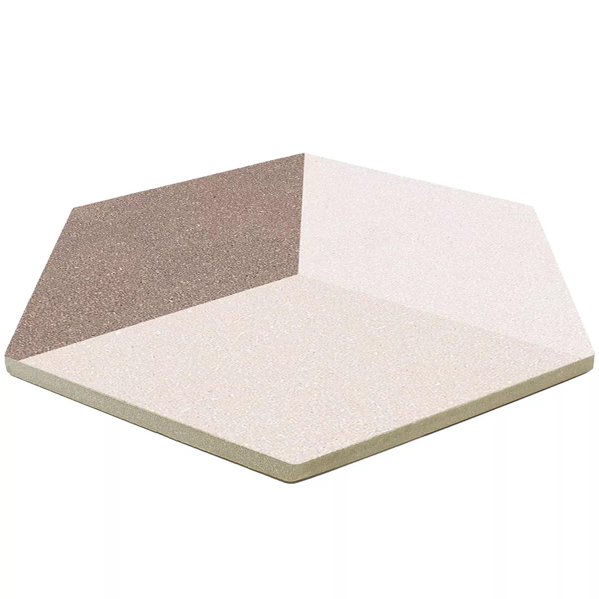 Porcellanato Fliser Novalima Hexagon 3D Terninger Optik Decor 22,5 x 25,9cm