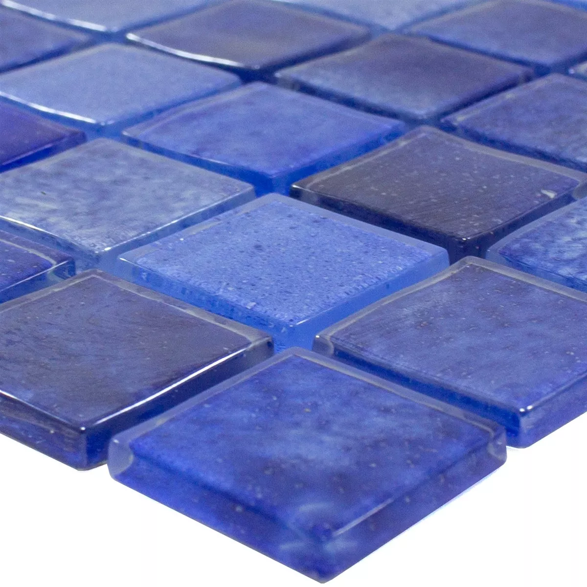 Glasmosaik Ayanos Blå 23x23x4 mm