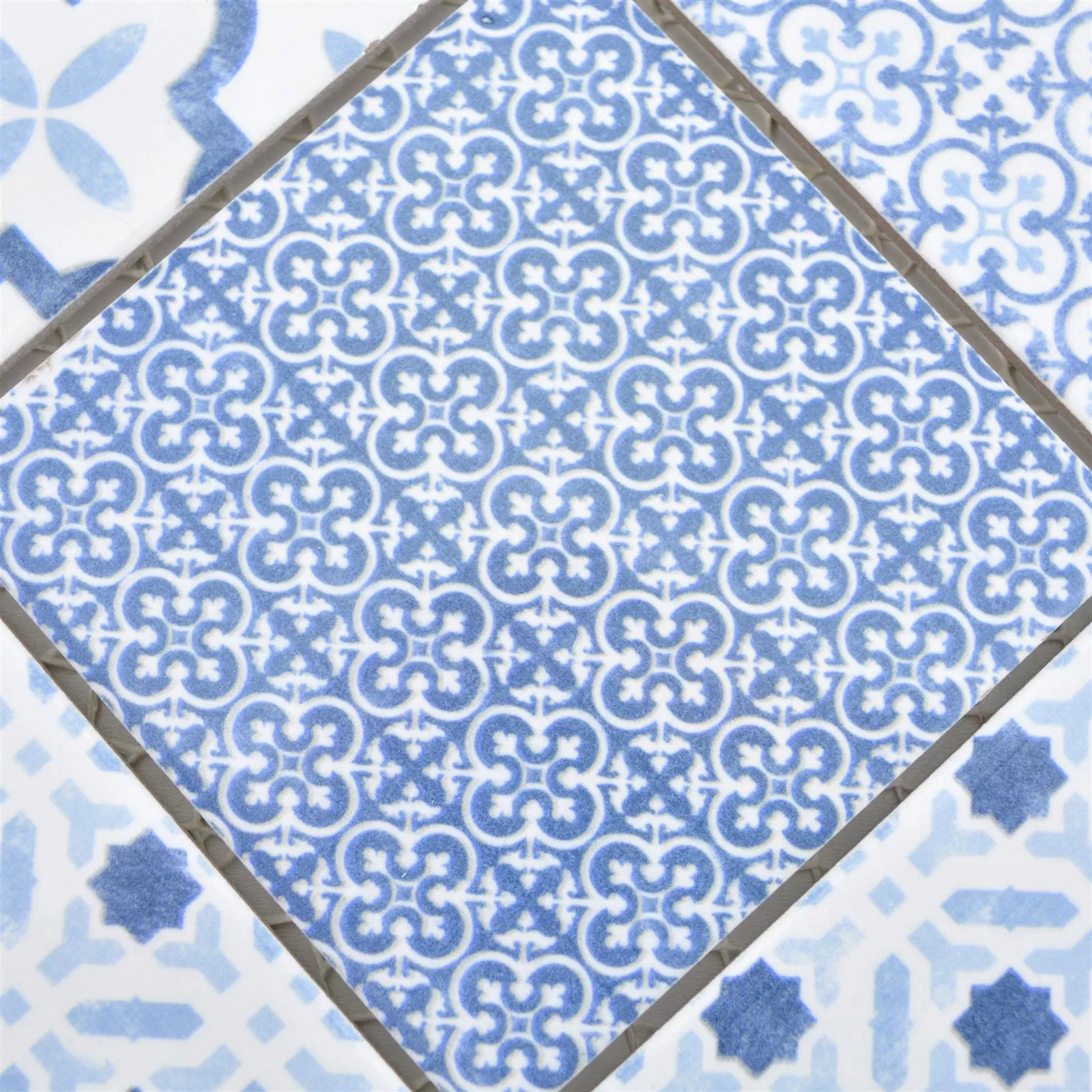 Keramik Mosaik Fliser Romantica Retro Blue