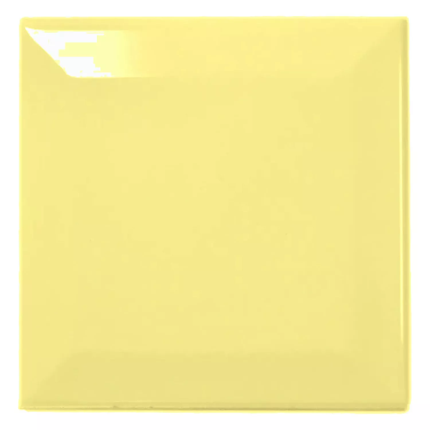 Metro flise Gul Strålende 10x10 cm Med Facet Catarina Amarillo