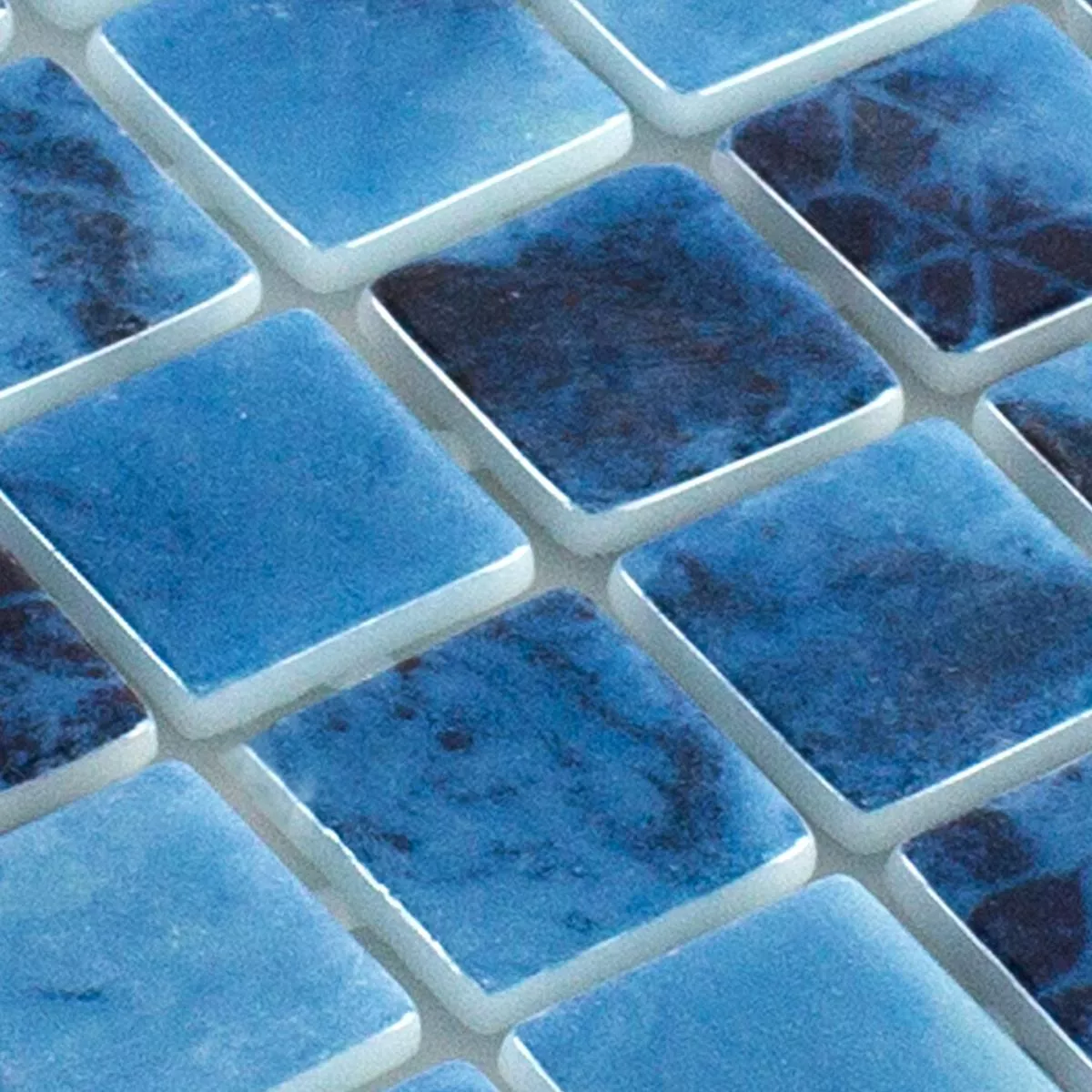 Prøve Swimmingpool Mosaik Baltic Blå
