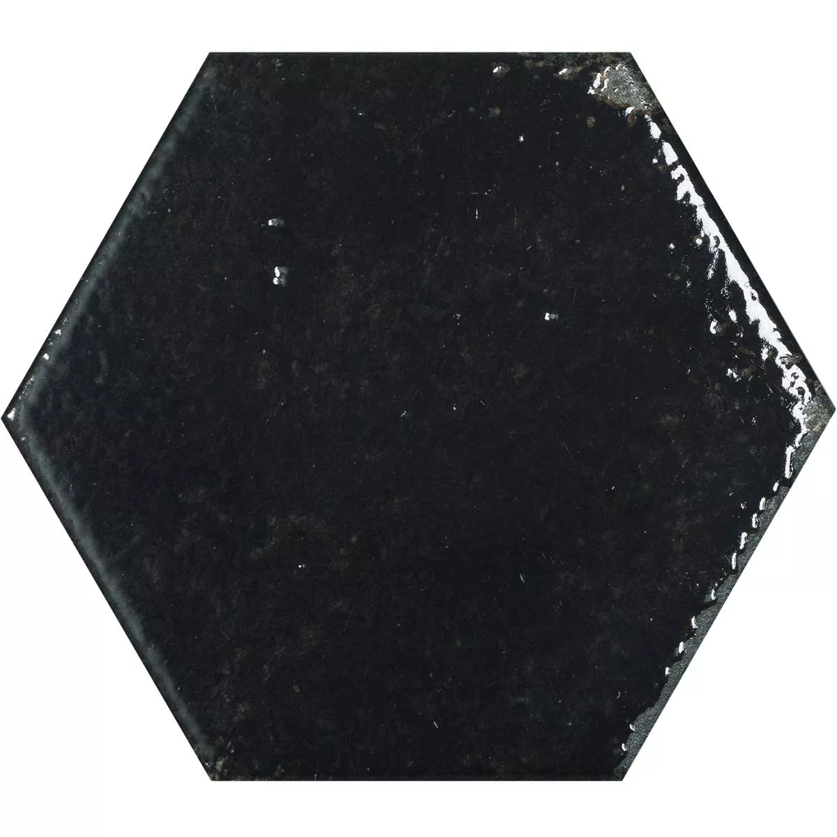 Vægfliser Lara Strålende Bølgepap 13x15cm Hexagon Sort Vægfliser Lara Strålende Bølgepap 13x15cm Hexagon Sort