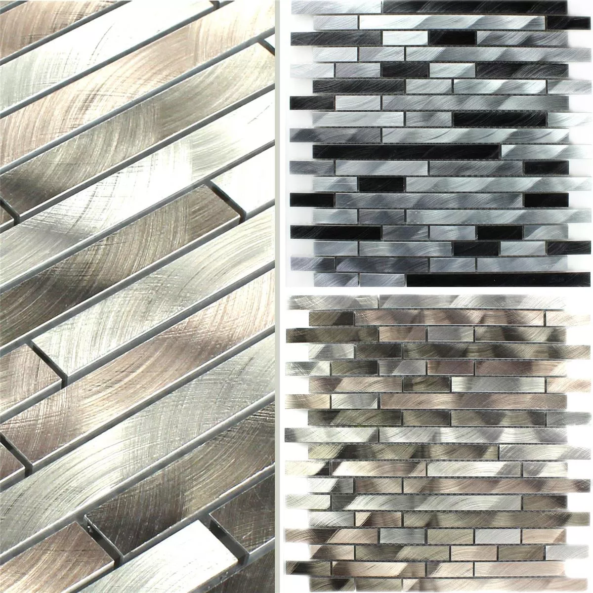 Prøve Mosaik Fliser Aluminium Metal Sahara