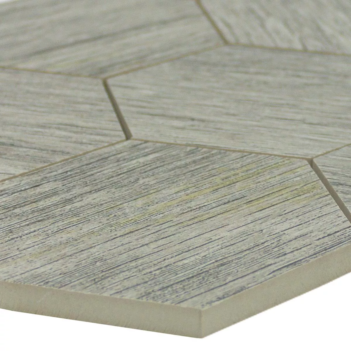 Porcellanato Mosaik Fliser Hexagon Straubing Gra
