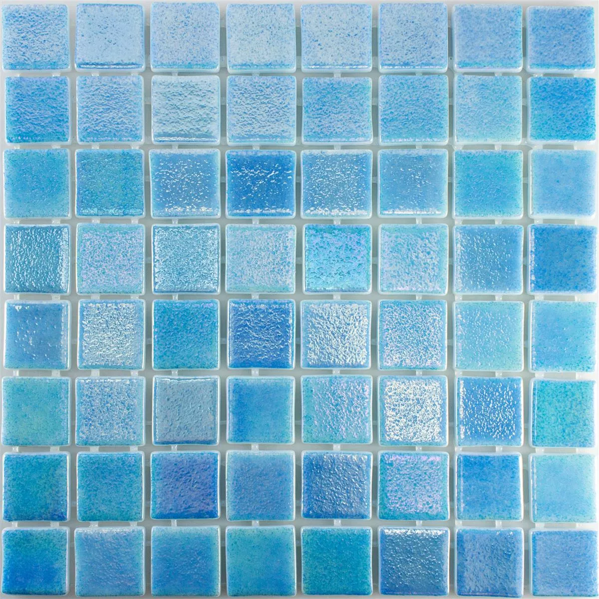 Glas Swimmingpool Mosaik McNeal Lyseblå 38