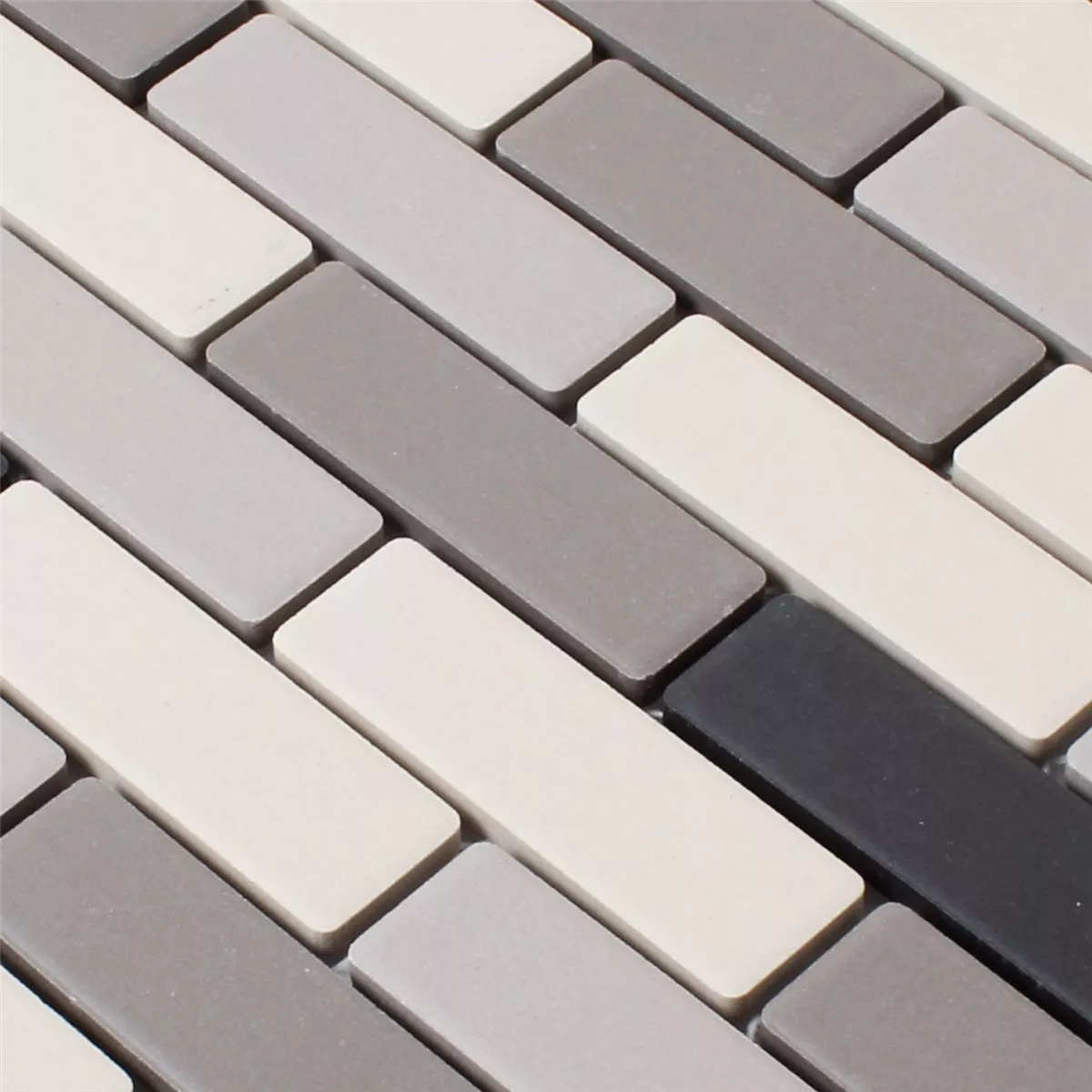 Mosaik Fliser Keramik Beige Skifer Gra Uglaseret