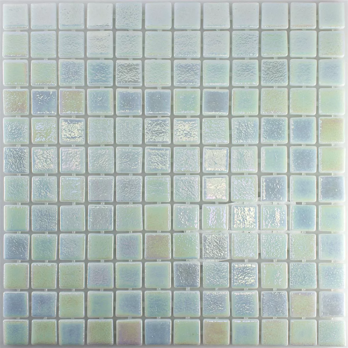 Prøve Glas Swimmingpool Mosaik McNeal Hvid 25