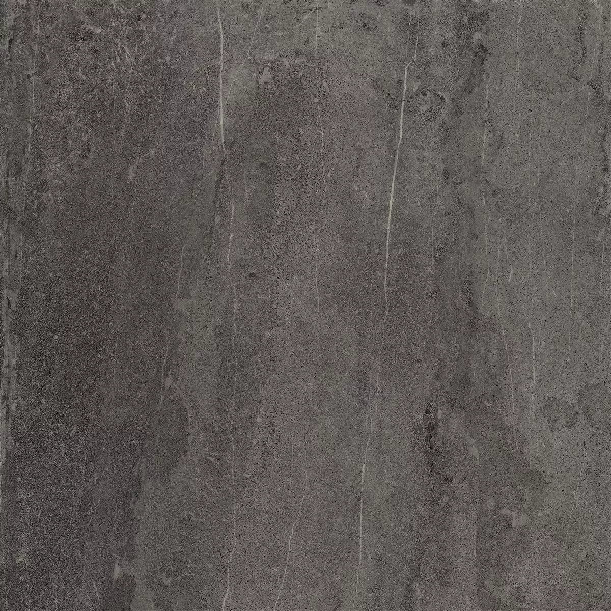 Prøve Gulvfliser Detmold Naturstenoptik 60x60cm Antracit