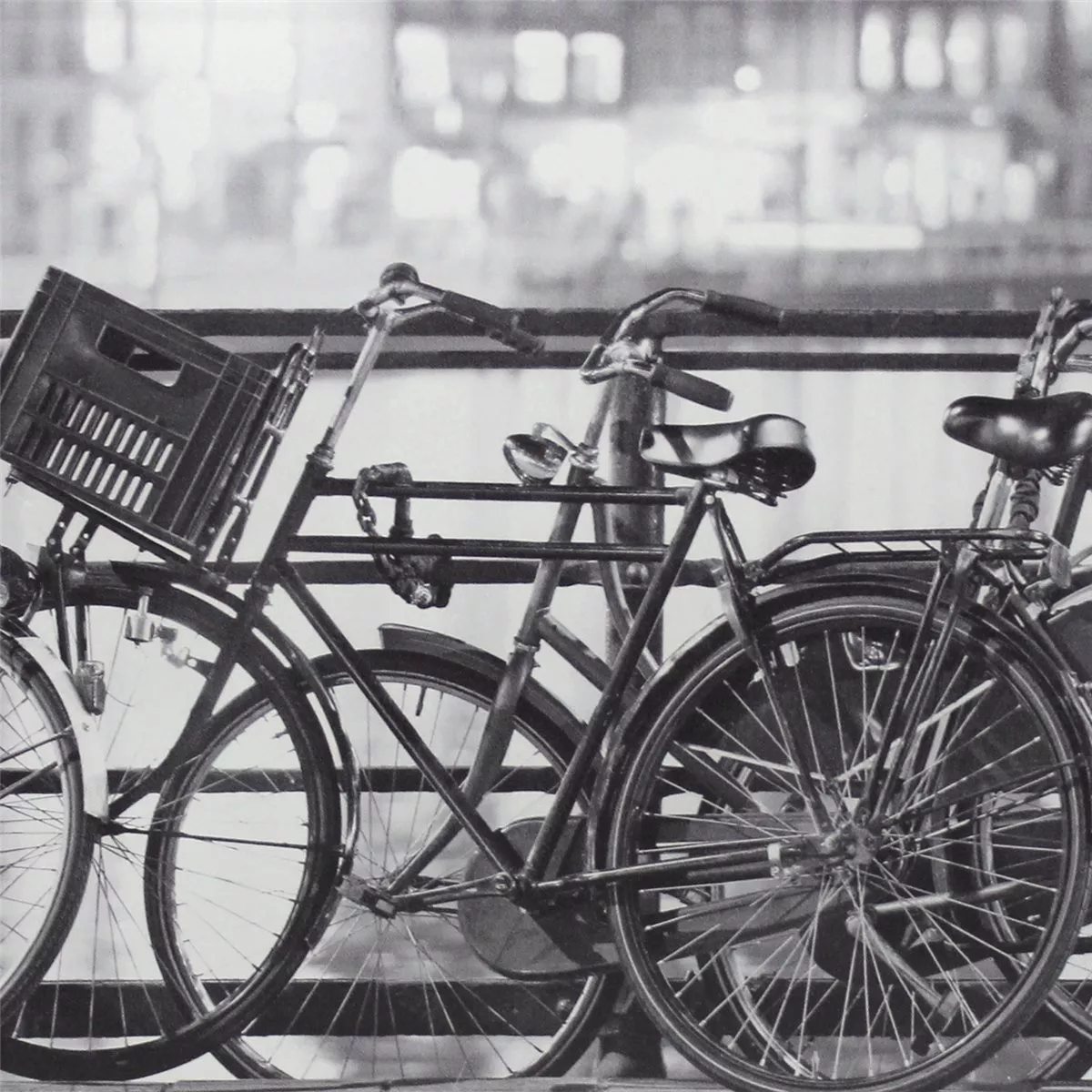 Amsterdam Decor Glas Effekt Fliser Fahrrad 20x50cm