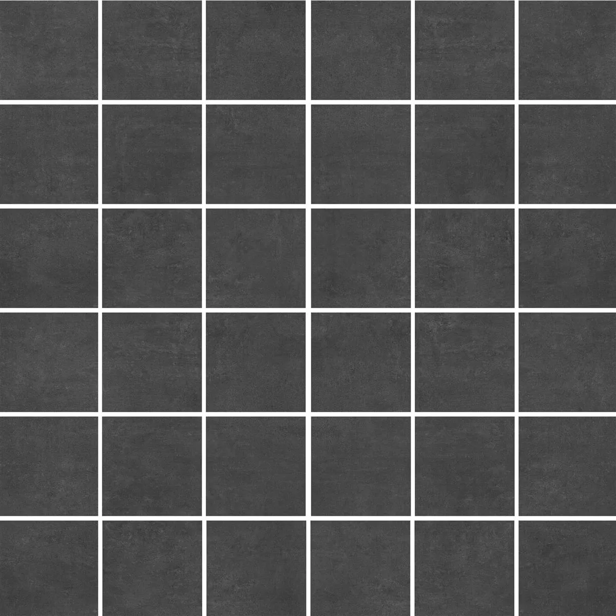 Mosaik Fliser Cairo Antracit Firkant 6mm